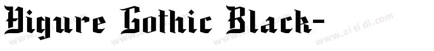 Higure Gothic Black字体转换